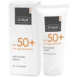 Ziaja Med krema za obraz z zaščitnim faktorjem spf50+ - Anti-Wrinkle Cream SPF50+