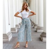 UR/CEO Green pleated floral pants Macognano Cijene
