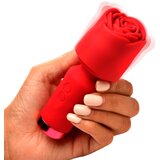 XR Brands BLOOMGASM - Pleasure Rose Mini Wand Vibrator - Red | shoptok.hr