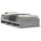 Furnova Posteljni okvir siva sonoma 90x190 cm inženirski les, (21936660) | Shoptok.si