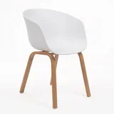 LJUBEK BEL STOL 54*52*76 cm, (21300027)