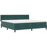  Krevet s opruga kutije Tamnozelena 200 x 200 cm Baršun | shoptok.hr