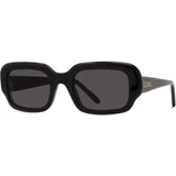 Slim Black Rectangular Sunglasses - ONE SIZE (51)
