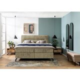 Esposa POSTELJA BOXSPRING 160 cm x 200 cm , tekstil barve kapučina | Shoptok.si