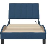  Okvir za krevet bez madraca Hanko plava 90x200cm od tkanine | shoptok.hr