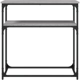  Konzolni stol siva boja hrasta 75x35,5x75 cm konstruirano drvo | shoptok.hr