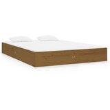 Furnova Posteljni okvir medeno rjav iz trdnega lesa 120x190 cm, (21937722) | Shoptok.si