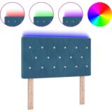  LED uzglavlje s kristalnim gumbima tamno plavo 80 cm baršun | shoptok.hr