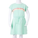  Dječja haljina s vezicom jarkozelena 104 | shoptok.hr