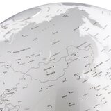 Tecnodidattica globus Metal Chrome, 30 cm, z lučko, angleški | Shoptok.si