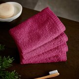 Catherine Lansfield Temno rožnate hitro sušeče bombažne brisače v kompletu 4 ks 30x30 cm Quick Dry – | Shoptok.si