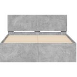  Okvir za krevet s uzglavljem siva boja betona 120x200 cm | shoptok.hr