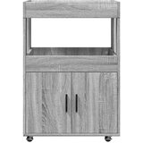 vidaXL Barski voziček siva sonoma 60x39,5x89 cm inženirski les | Shoptok.si