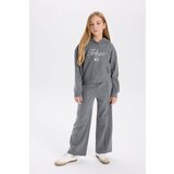 Defacto Girl Anthracite Wide Leg Wide Leg Sweatpants Cene