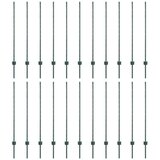  Stup za ogradu 22 pcs Zelena 160 cm Čelik | shoptok.hr