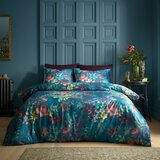 Catherine Lansfield Plavozelena posteljina za bračni krevet/za produženi krevet od samta 230x220 cm Bridgerton Romantic Floral – | shoptok.hr