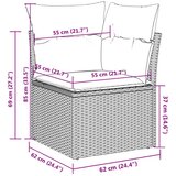  4-dijelni set vrtnih sofa s jastucima bež od poliratana | shoptok.hr