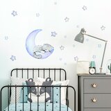 Ambiance Modre otroške stenske nalepke Magic Cat Cene