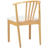  Stolac za blagovanje 2 pcs Prirodna i bijela Čvrsto drvo | shoptok.hr