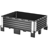 ratioform natični okvir iz umetne mase, de 2 kosa, za paleto 800 x 600 mm, diagonalno zložljivo, s 4 tečaji | Shoptok.si