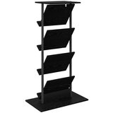  Polica za časopise s policom Crni hrast 68 x 40 x 123.5 cm | shoptok.hr