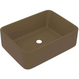  Luksuzni umivaonik mat krem 41 x 30 x 12 cm keramički | shoptok.hr