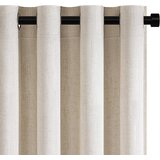 TOPFINEL 2x 240×140cm Polprosojne lanene zavese z rinkami | Shoptok.si