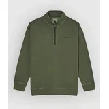 Lowcase Pigment Kids Half-Zip Pulover bronze green