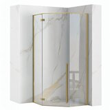 Rea Tuš kabina DIAMOND 100x100 BRUSH GOLD | Shoptok.si