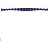  Tenda na ručno uvlačenje 450 x 300 cm plavo-bijela | shoptok.hr