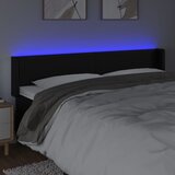  LED uzglavlje crno 163x16x78/88 cm od umjetne kože | shoptok.hr