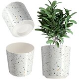 KADAX Cvetlični lonec Plastični pokrov za okrogel teraco lonec 19 cm, (5000353310) | Shoptok.si