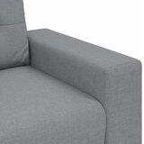  Dvodijelni set sofa s jastucima, svijetlo siva tkanina | shoptok.hr