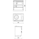 Alfa Plam ŠTEDNJAK ALFA 85 G ECO DESIGN BIJELI LIJEVI, (8606009938768) | shoptok.hr
