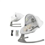 Kinderkraft Električni gugalnik LUMI 2, svetlo siv | Shoptok.si