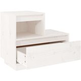  Noćni ormarići 2 kom bijeli 60x34x51 cm od masivne borovine | shoptok.hr