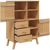  Visoka komoda OLDEN smeđa 85 x 43 x 125 cm od masivne borovine | shoptok.hr