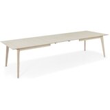 Furnhouse Raztegljiva jedilna miza z mizno ploščo v hrastovem dekorju v naravni barvi 105x220 cm Porto – | Shoptok.si