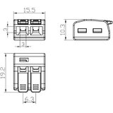 ELEMENTA d.o.o. Bezvijačna spojnica-klemna, 2P 0.2-2.5mm2 450V/32A Cene