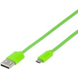 Vivanco USB kabel USB 2.0 USB-A vtič\, USB-mikro-B vtič 1.00 m zelena okrogel 35818, (20417132) Cene