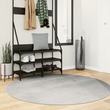  Tepih IZA kratka vlakna skandinavski izgled sivi Ø 160 cm | shoptok.hr