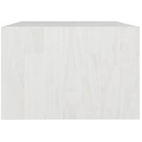  Stolić za kavu bijeli 75 x 50 x 33,5 cm od masivne borovine | shoptok.hr