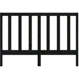  Posteljno vzglavje črno 156x4x100 cm trdna borovina, (20645351) | Shoptok.si