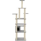  Penjalica za mačke sa stupovima za grebanje svjetlosiva 183 cm | shoptok.hr