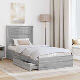  Okvir za krevet Siva Sonoma 75 x 190 cm Konstruirano drvo | shoptok.hr