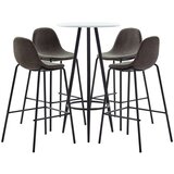 vidaXL 5-dijelni barski set od tkanine tamnosivi | shoptok.hr