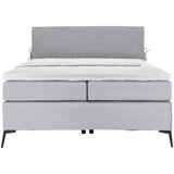 Hom`in POSTELJA BOXSPRING 120 cm x 200 cm , tekstil siva, svetlo siva | Shoptok.si