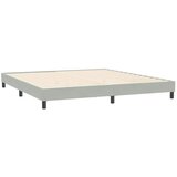 Box Spring krevet bez madracem svijetlo sivi 200x220 cm baršun | shoptok.hr