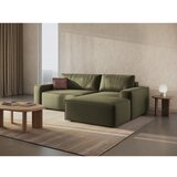 Micadoni Zelena raztegljiva kotna sedežna garnitura iz tkanine bouclé (desni kot) Jodie – Home | Shoptok.si