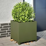 vidaXL Vrtna sadilica maslinastozelena 50 x 50 x 50 cm čelična Cijene